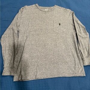 Men’s Polo Ralph Lauren Gray Long Sleeve Shirt -USED GOOD CONDITION (M)